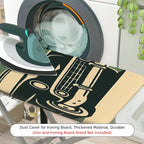 1-Piece Retro Car Garage Mechanic  Ironing Board Cover, Universal Size, Without Board