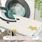 1-Piece Star Black Gold  Ironing Board Cover, Universal Size, Without Board