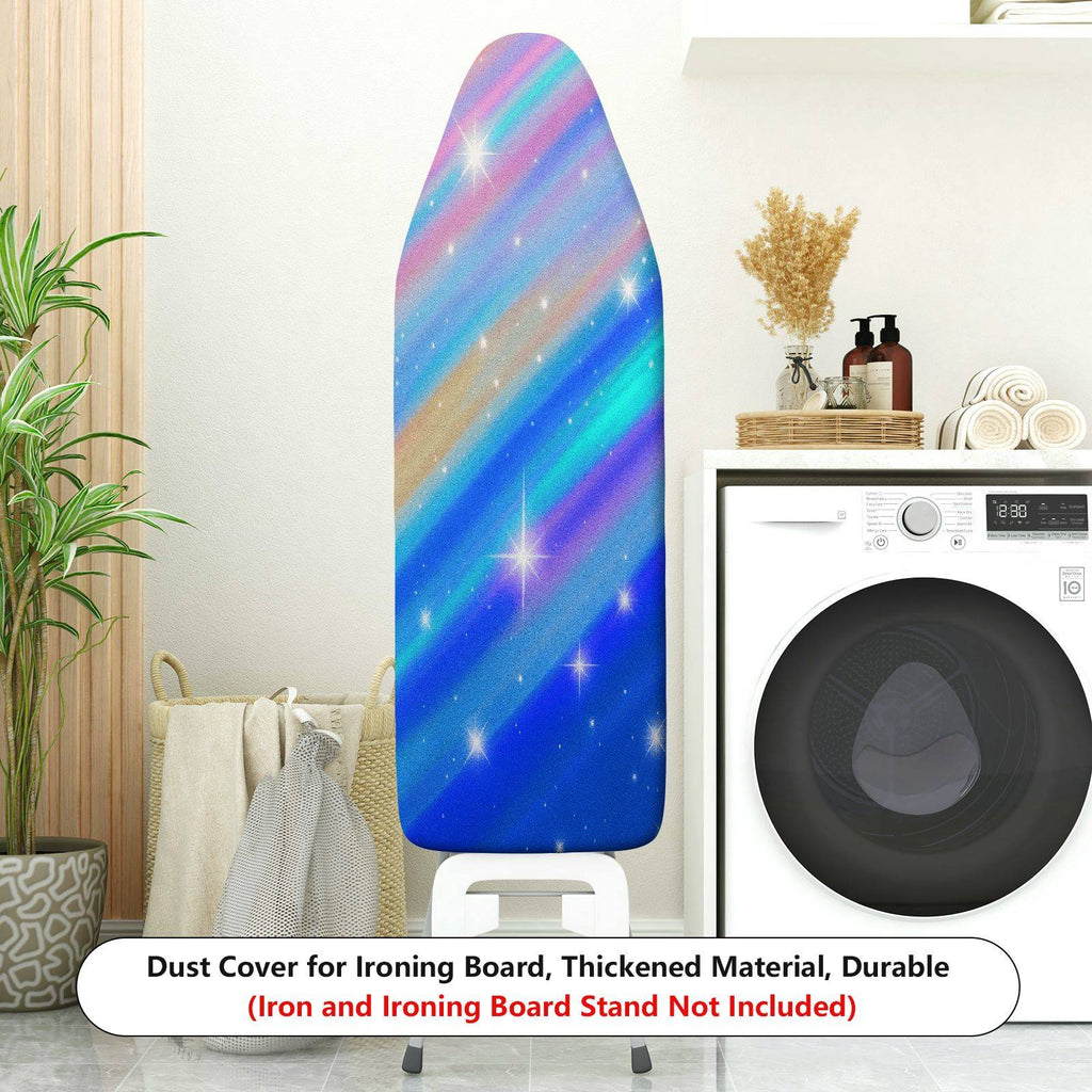 1-Piece Sparkling Rainbow Starry  Ironing Board Cover, Universal Size, Without Board