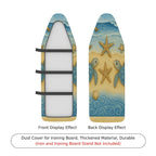 1-Piece Ocean Turtle Starfish Beach  Ironing Board Cover, Universal Size, Without Board