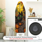 1-Piece Halloween Pumpkin Cat  Ironing Board Cover, Universal Size, Without Board