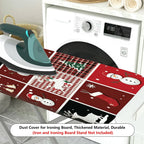 1-Piece Snowman Reindeer Stockings  Ironing Board Cover, Universal Size, Without Board