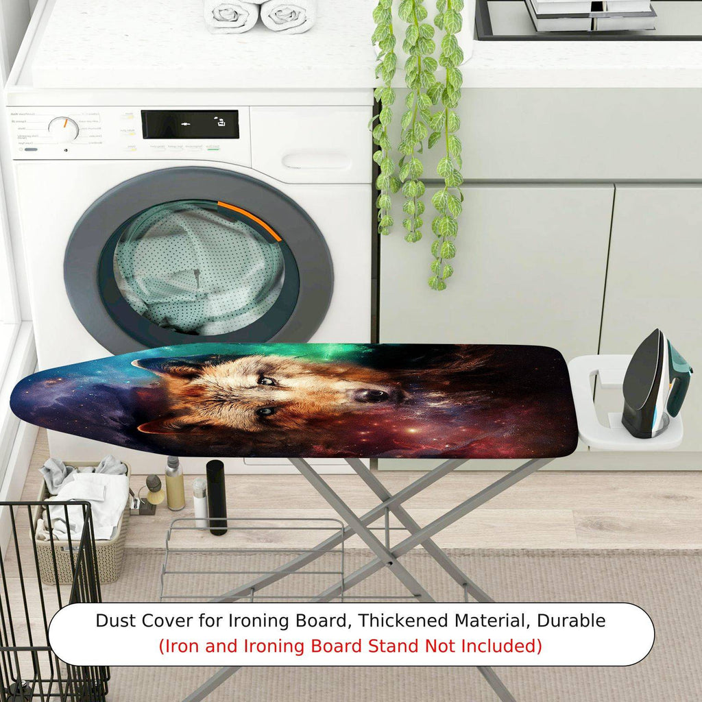 1-Piece Wolves Galaxy Stars  Ironing Board Cover, Universal Size, Without Board