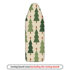 1-Piece Christmas Green Tree Star  Ironing Board Cover, Universal Size, Without Board