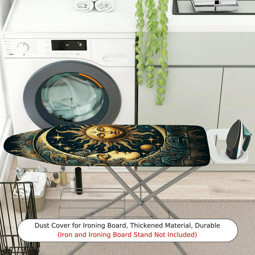 1-Piece Sun Moon Stars  Ironing Board Cover, Universal Size, Without Board