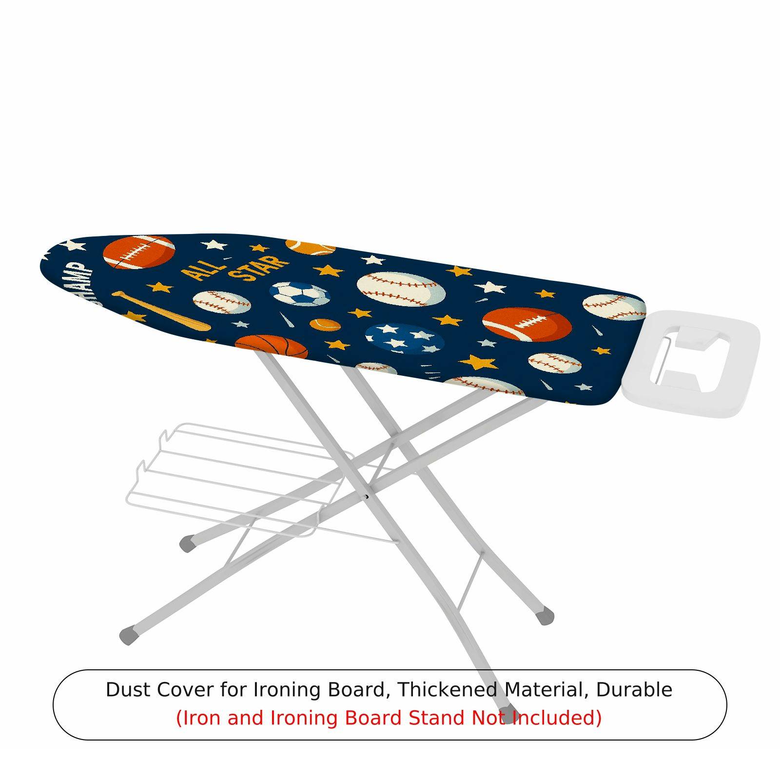 1-Piece Sports Balls Stars  Ironing Board Cover, Universal Size, Without Board