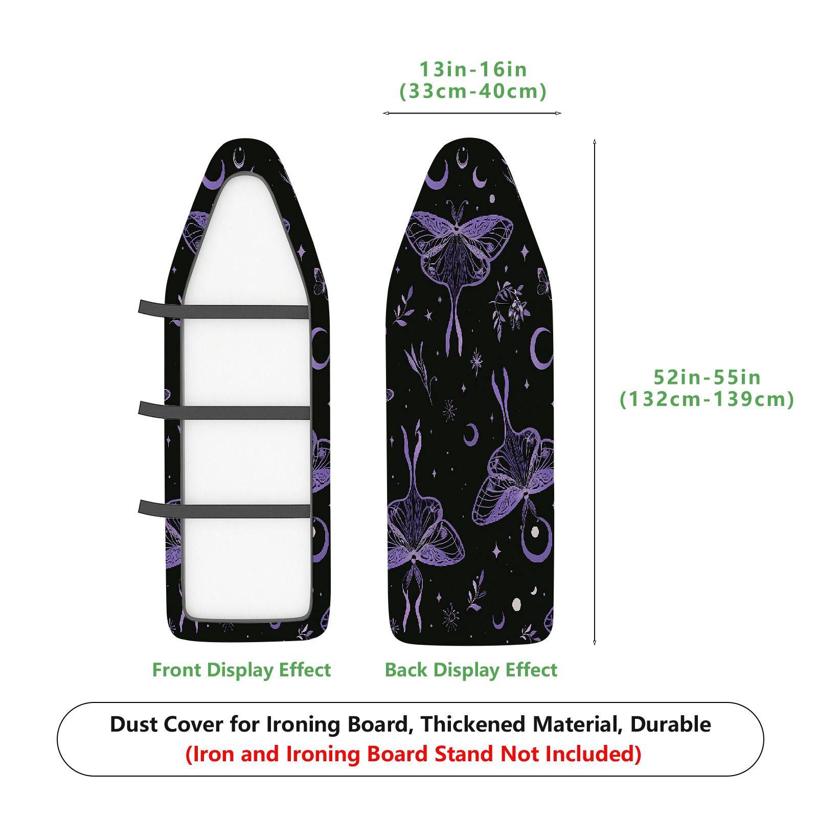 1-Piece Butterfly Moon Star  Ironing Board Cover, Universal Size, Without Board