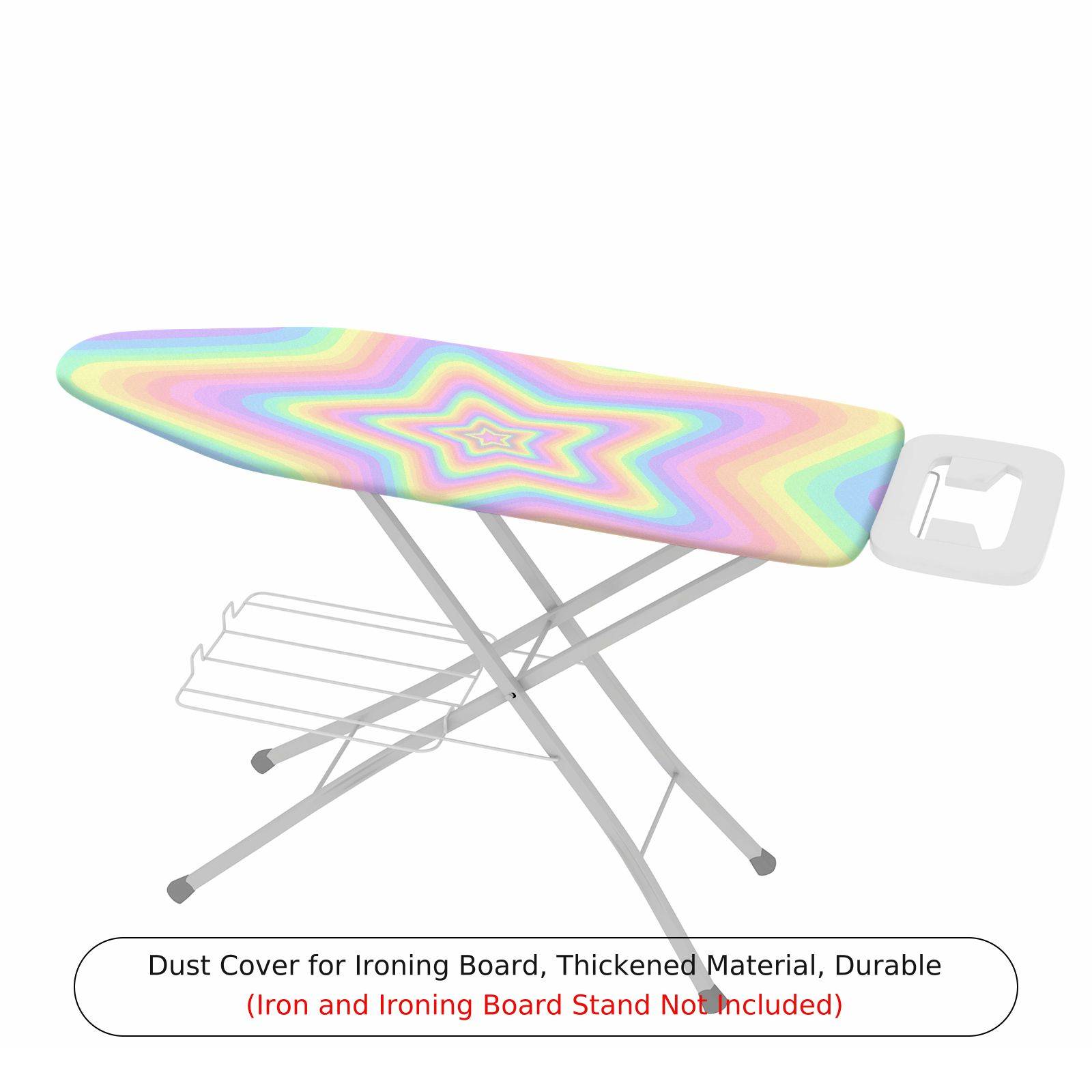 1-Piece Rainbow Star Pastel  Ironing Board Cover, Universal Size, Without Board