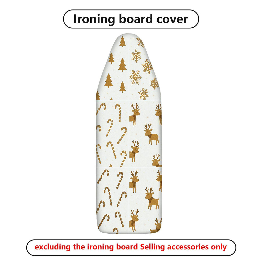1-Piece Christmas Reindeer Snowflakes  Ironing Board Cover, Universal Size, Without Board