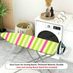 1-Piece Striped Colorful Vibrant  Ironing Board Cover, Universal Size, Without Board