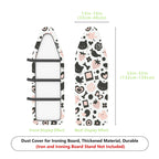 1-Piece Cat Bird Flower  Ironing Board Cover, Universal Size, Without Board