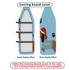 1-Piece Dog Paw Santa Christmas  Ironing Board Cover, Universal Size, Without Board