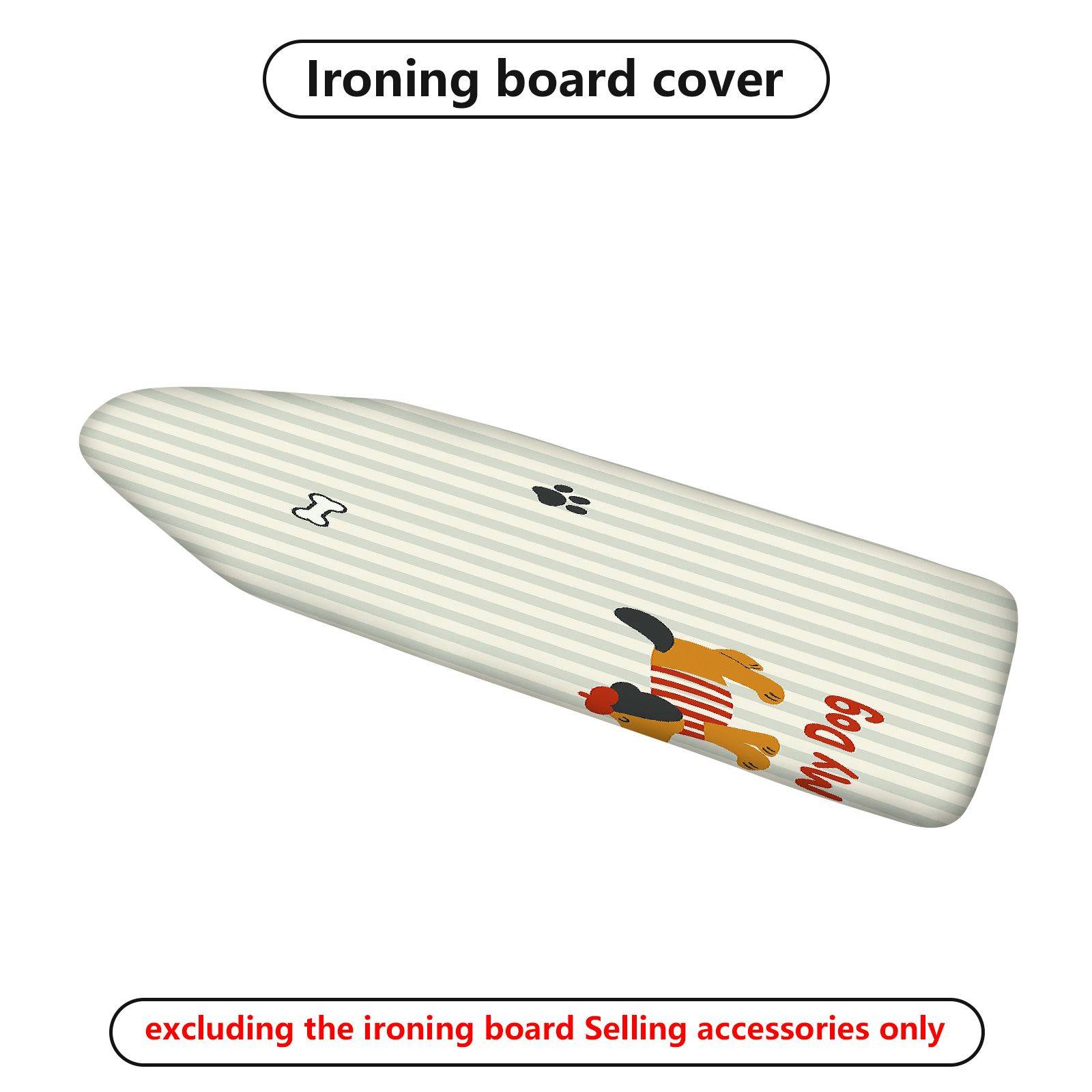 1-Piece Dog Bone Paw  Ironing Board Cover, Universal Size, Without Board