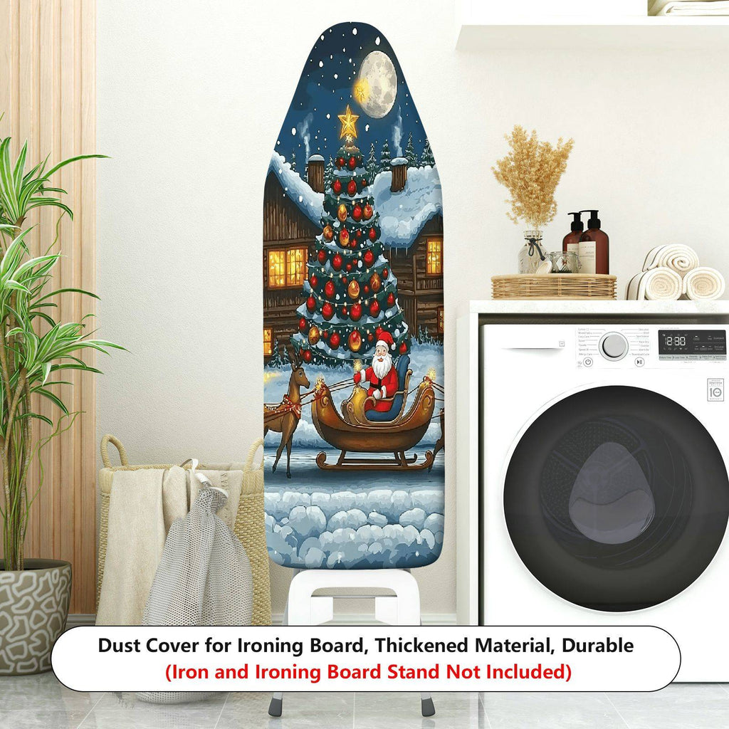 1-Piece Christmas Winter Santa  Ironing Board Cover, Universal Size, Without Board