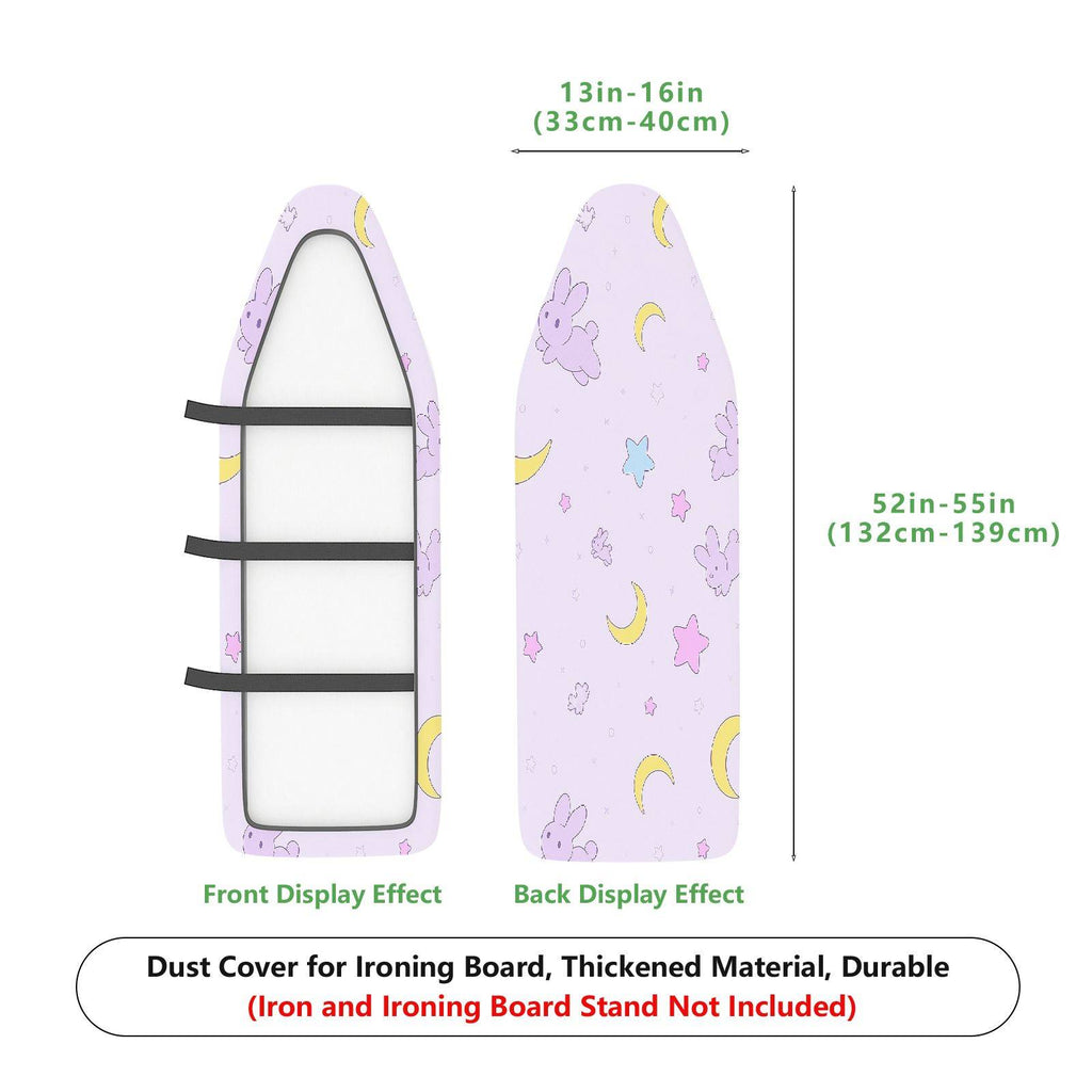 1-Piece Moon Star Rabbit  Ironing Board Cover, Universal Size, Without Board