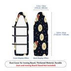 1-Piece Snowman Hat Christmas  Ironing Board Cover, Universal Size, Without Board