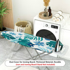 1-Piece Tropical Floral Leaf Design  Ironing Board Cover, Universal Size, Without Board