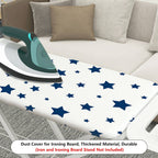 1-Piece Star Pattern Blue White  Ironing Board Cover, Universal Size, Without Board