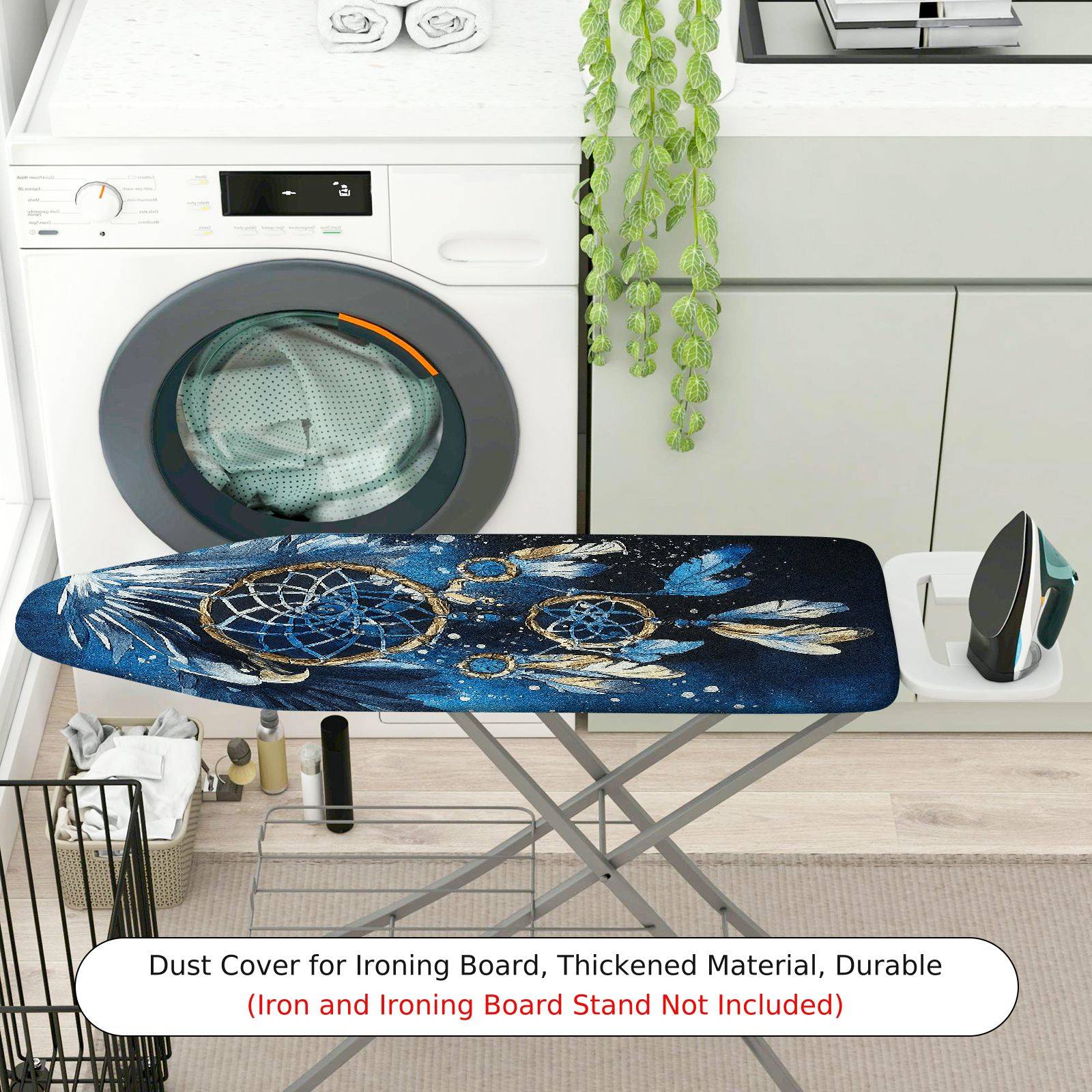 1-Piece Dreamcatcher Feathers Night  Ironing Board Cover, Universal Size, Without Board
