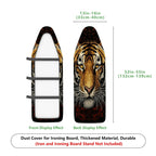 1-Piece Tiger Animal Wildlife  Ironing Board Cover, Universal Size, Without Board