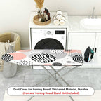 1-Piece Abstract Geometric Dots Striped  Ironing Board Cover, Universal Size, Without Board