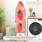 1-Piece Strawberry Heart Pink  Ironing Board Cover, Universal Size, Without Board