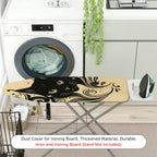 1-Piece Black Cat Abstract Artistic  Ironing Board Cover, Universal Size, Without Board