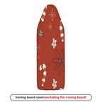 1-Piece Christmas Snowflake Candy Cane Flower  Ironing Board Cover, Universal Size, Without Board