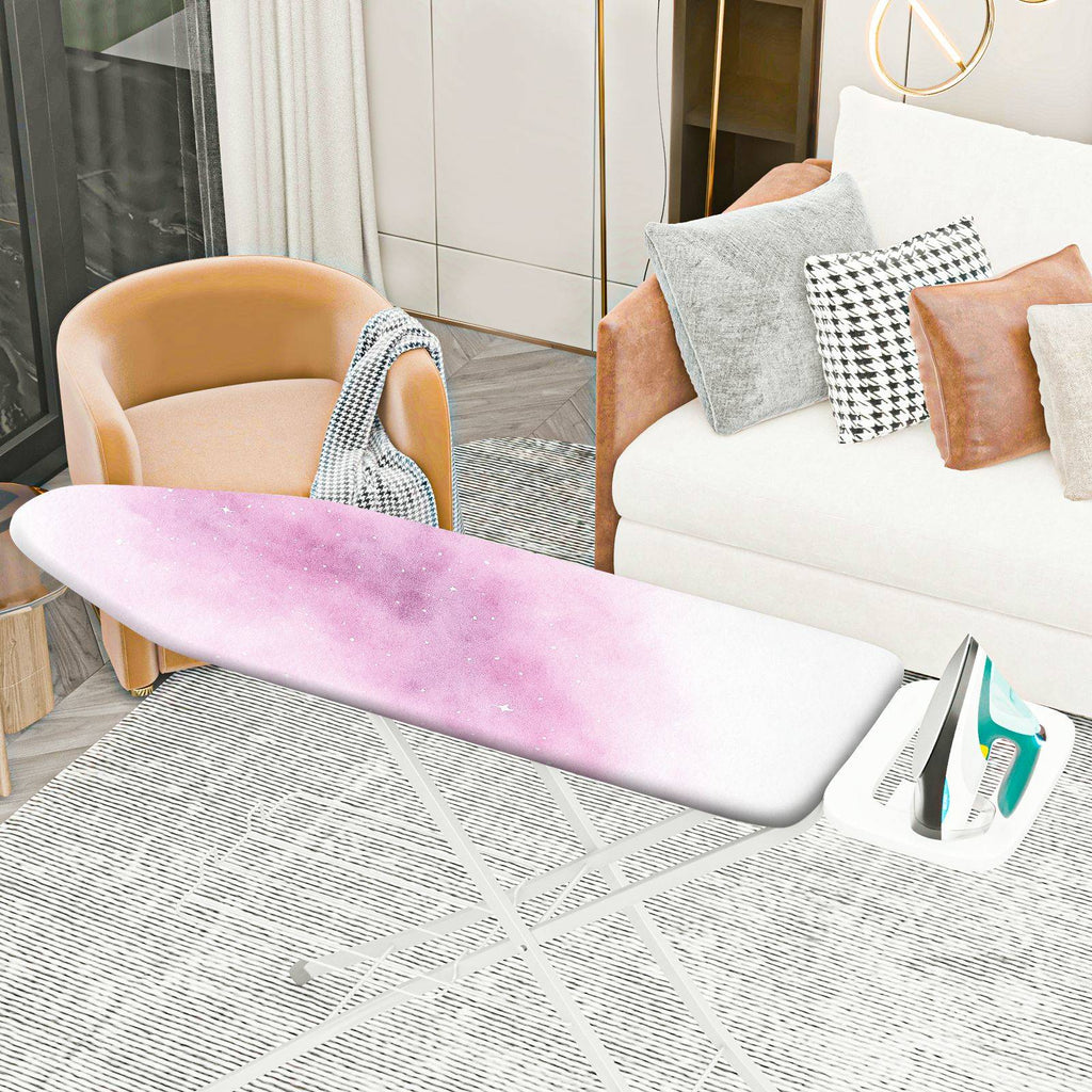 1-Piece Pink Galaxy Starry  Ironing Board Cover, Universal Size, Without Board