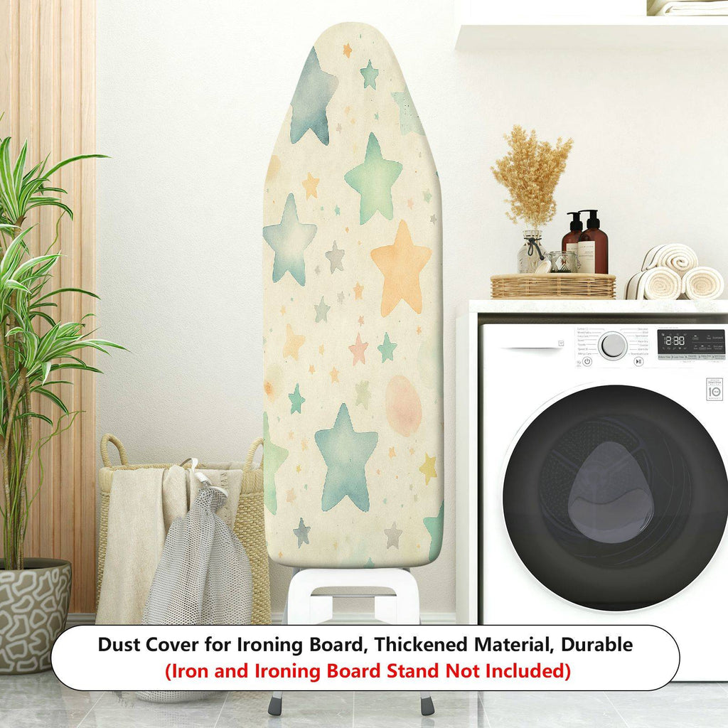 1-Piece Star Pattern Pastel Colored Decorative  Ironing Board Cover, Universal Size, Without Board