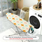 1-Piece Geometric Pattern Retro Style Pastel Colors  Ironing Board Cover, Universal Size, Without Board