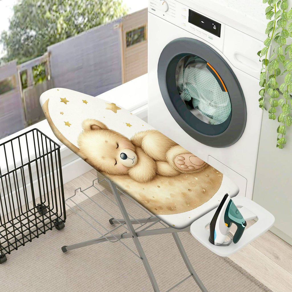 1-Piece Bear Sleeping Starry  Ironing Board Cover, Universal Size, Without Board