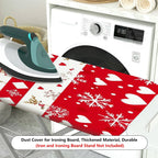 1-Piece Reindeer Snowflake Heart  Ironing Board Cover, Universal Size, Without Board