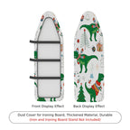 1-Piece Dinosaur Christmas Snowman  Ironing Board Cover, Universal Size, Without Board