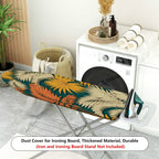 1-Piece Tropical Floral Leaves Vintage  Ironing Board Cover, Universal Size, Without Board