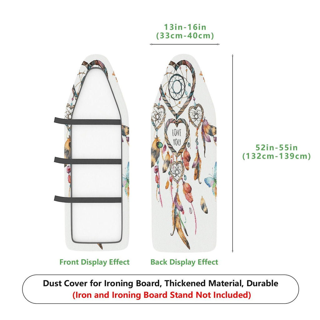 1-Piece Feather Dreamcatcher Butterfly  Ironing Board Cover, Universal Size, Without Board