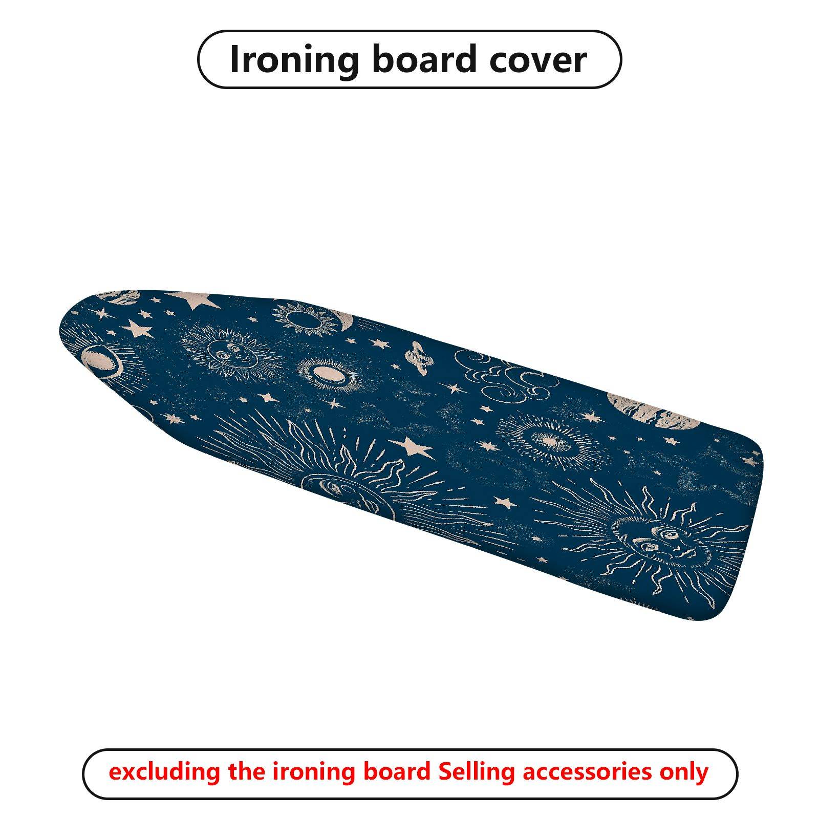 1-Piece Sun Moon Star  Ironing Board Cover, Universal Size, Without Board