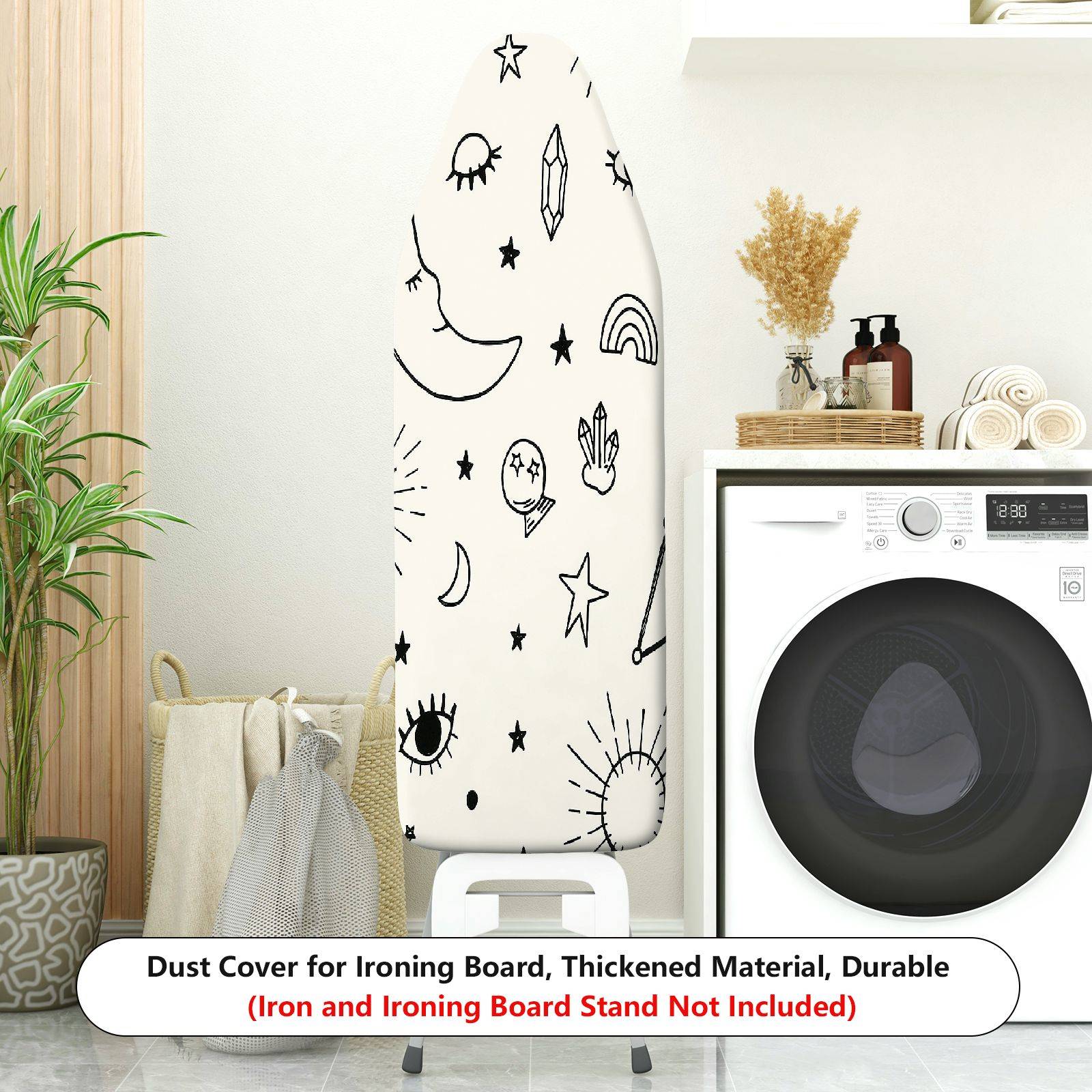 1-Piece Moon Stars Constellation  Ironing Board Cover, Universal Size, Without Board