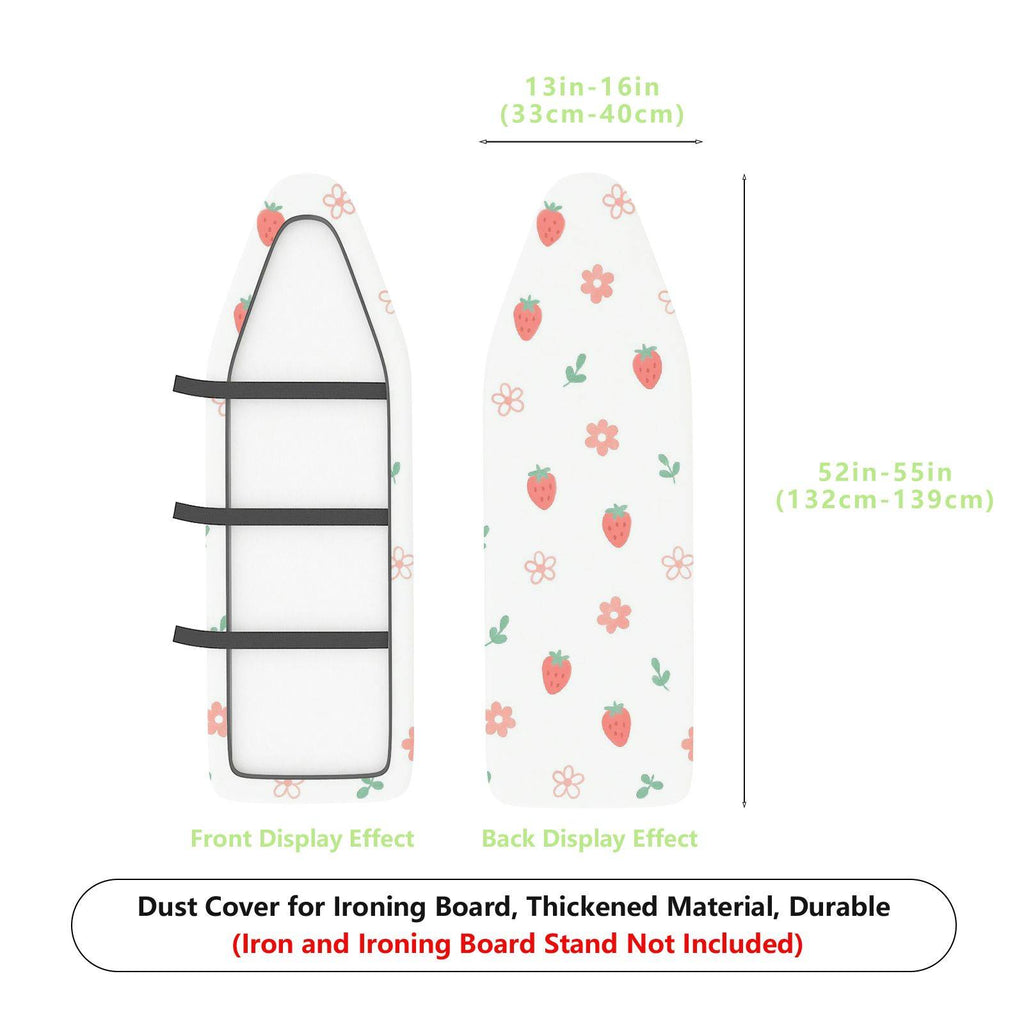 1-Piece Strawberry Floral  Ironing Board Cover, Universal Size, Without Board