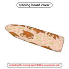 1-Piece Sloth Floral Animal  Ironing Board Cover, Universal Size, Without Board
