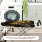 1-Piece Tropical Leaf Exotic Jungle  Ironing Board Cover, Universal Size, Without Board
