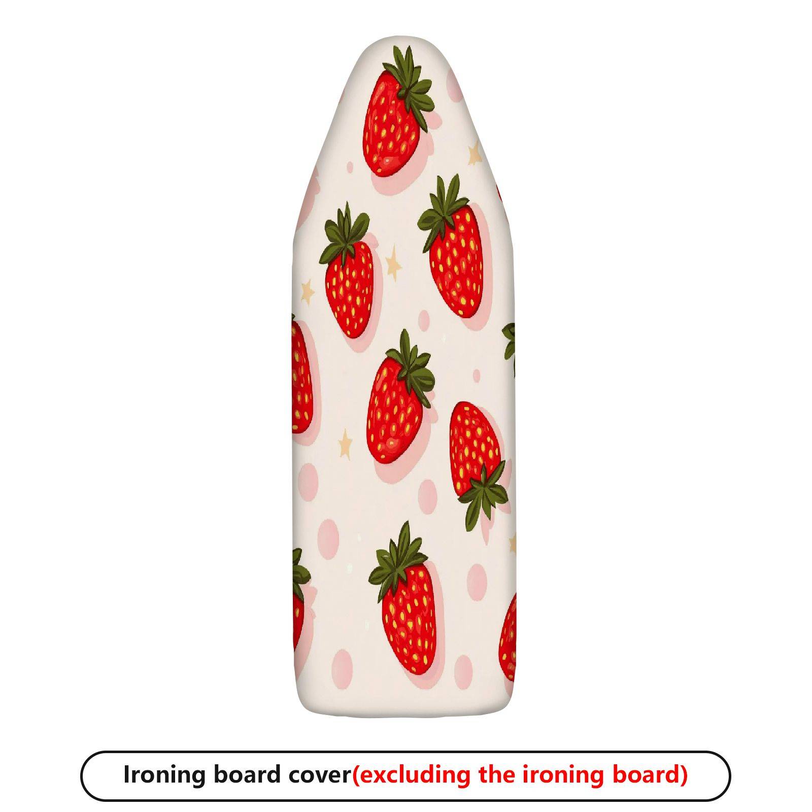 1-Piece Strawberry Pink Star  Ironing Board Cover, Universal Size, Without Board