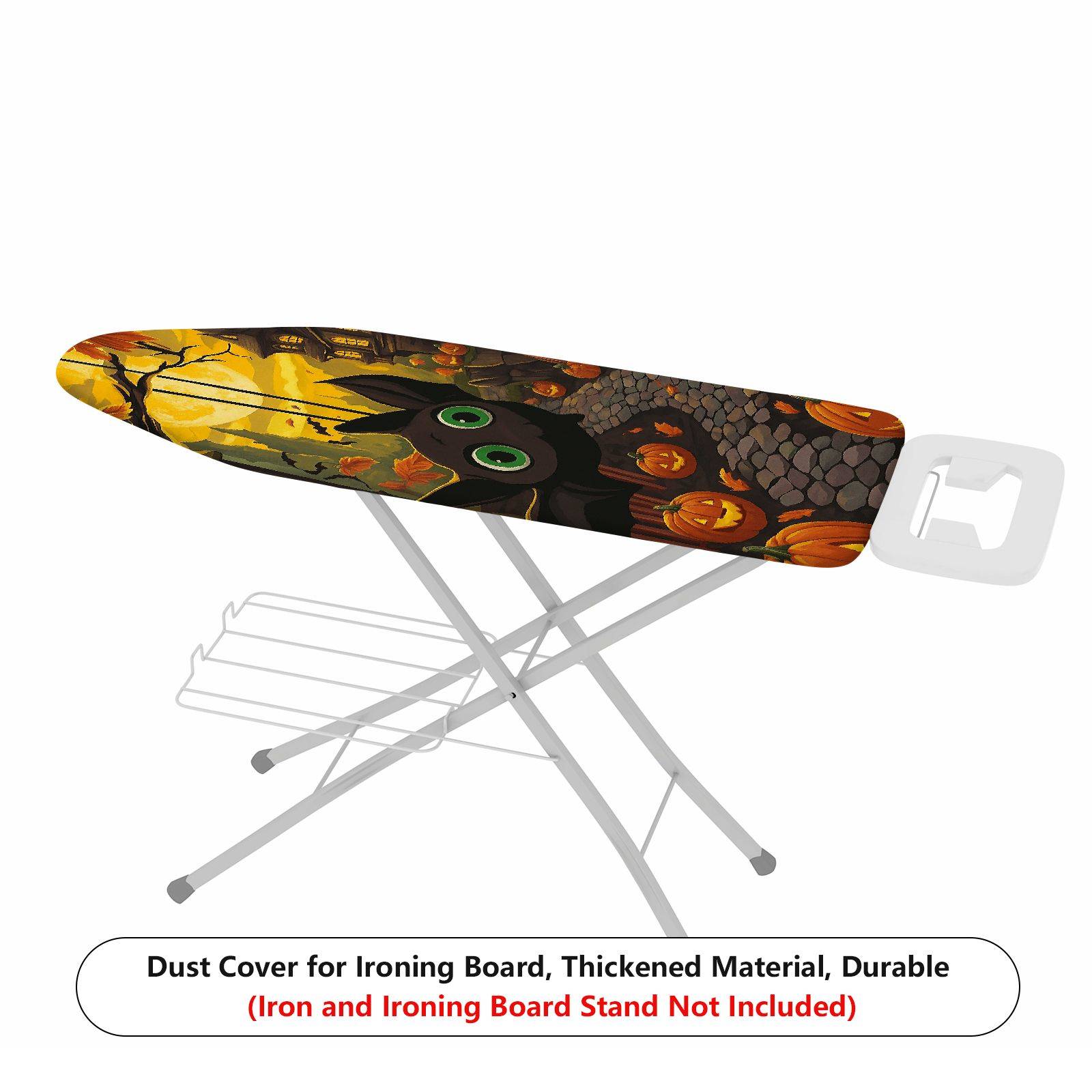1-Piece Halloween Pumpkin Cat  Ironing Board Cover, Universal Size, Without Board