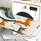 1-Piece Dog Heart Pattern Cute  Ironing Board Cover, Universal Size, Without Board