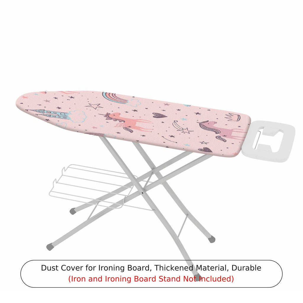 1-Piece Unicorn Rainbow Star  Ironing Board Cover, Universal Size, Without Board