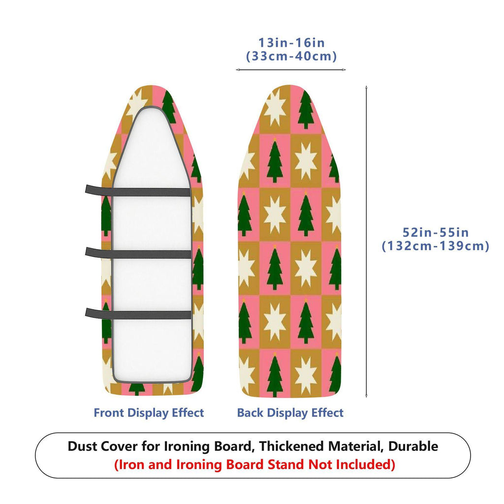1-Piece Christmas Tree Star Pattern  Ironing Board Cover, Universal Size, Without Board