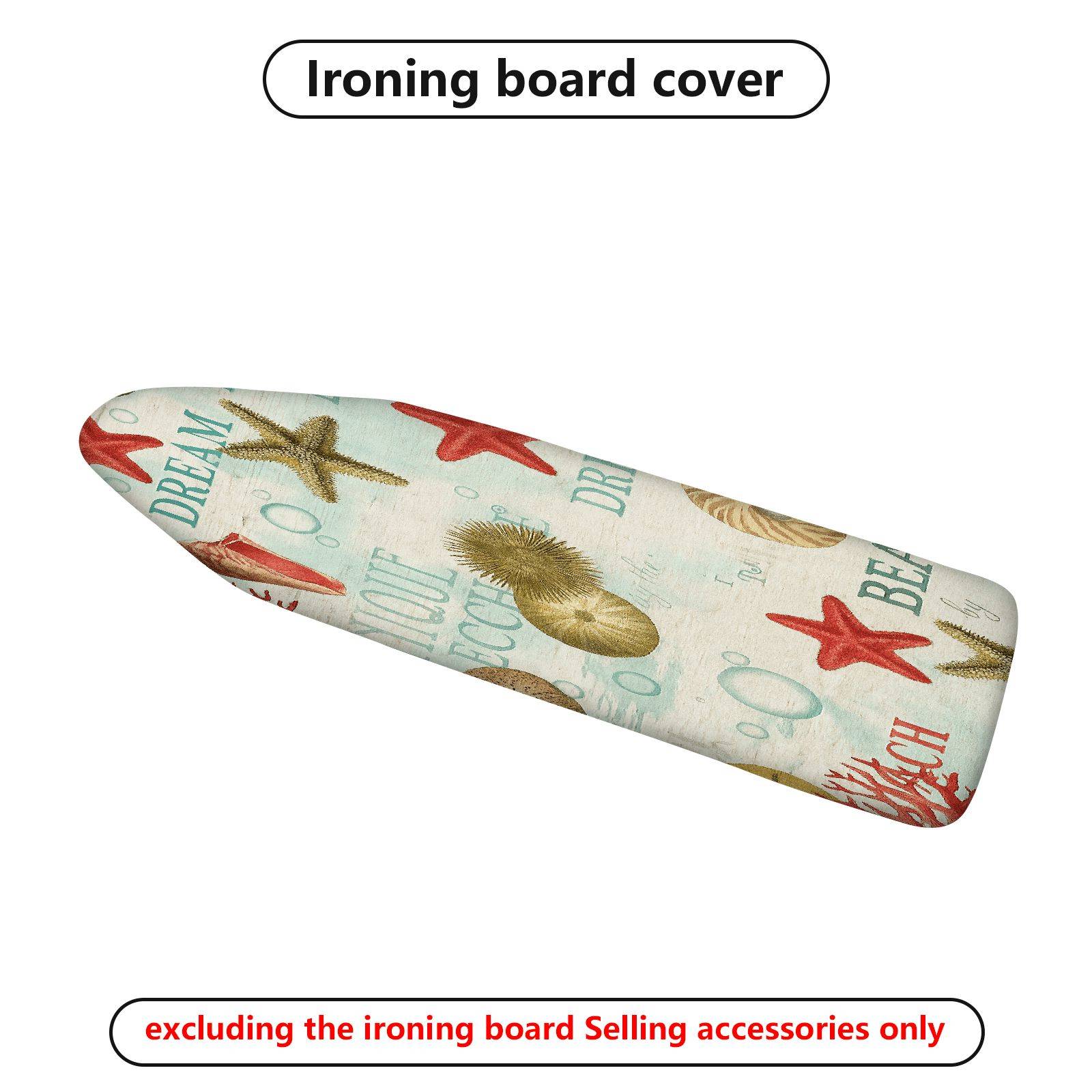 1-Piece Starfish Dream Beach  Ironing Board Cover, Universal Size, Without Board