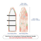 1-Piece Strawberry Heart Pink  Ironing Board Cover, Universal Size, Without Board