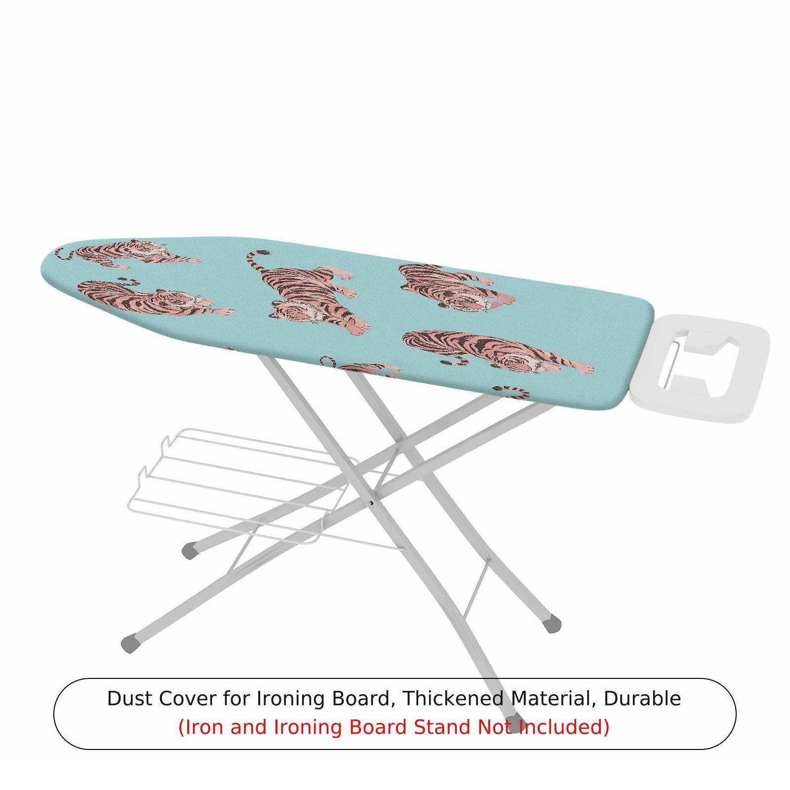 1-Piece Tiger Pattern Blue Animal Theme  Ironing Board Cover, Universal Size, Without Board