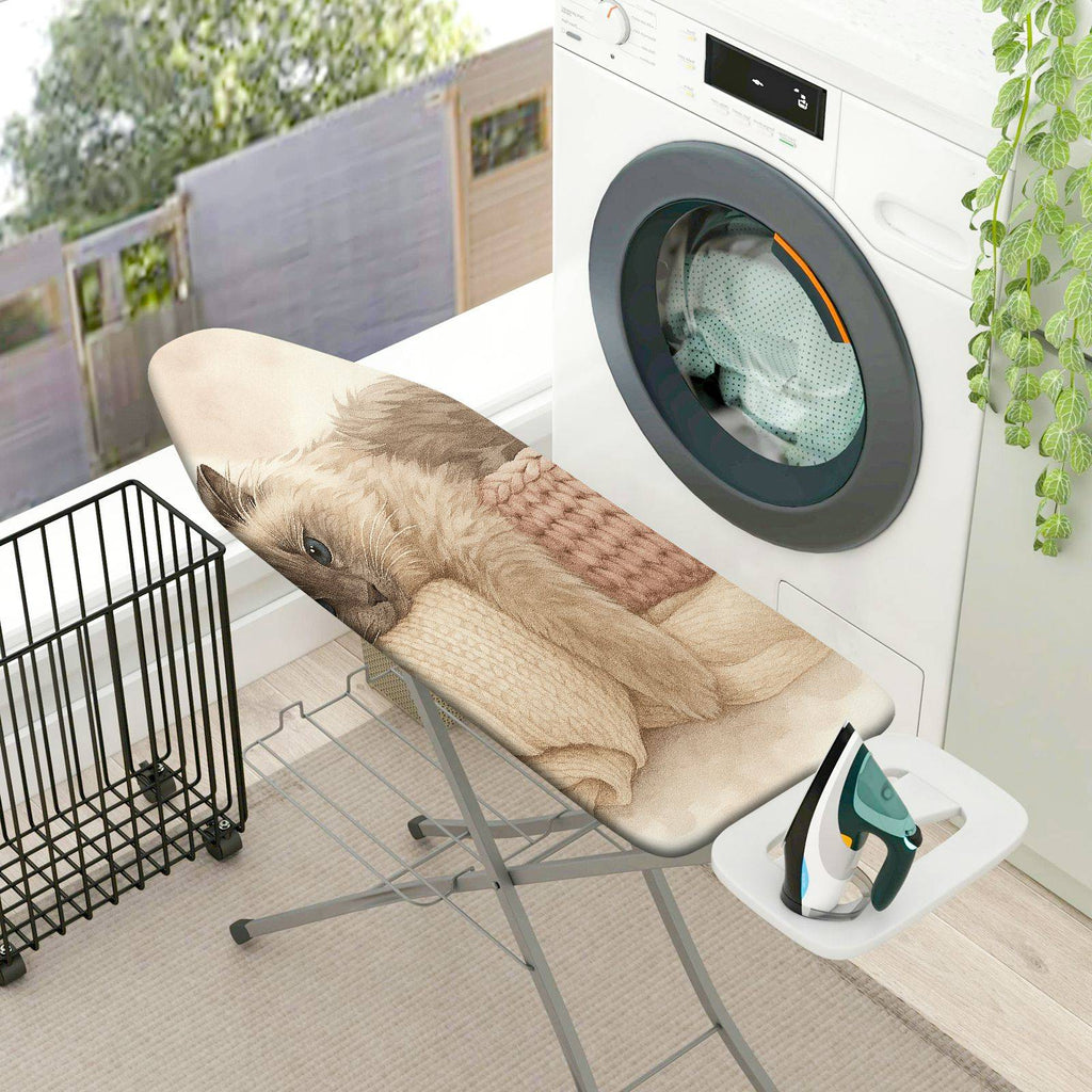 1-Piece Cat Fur Blanket  Ironing Board Cover, Universal Size, Without Board